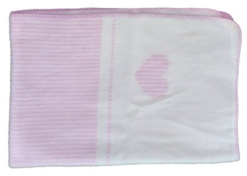 Bestickte Kinder Decke mit Namen Rosa Decke für Mädchen